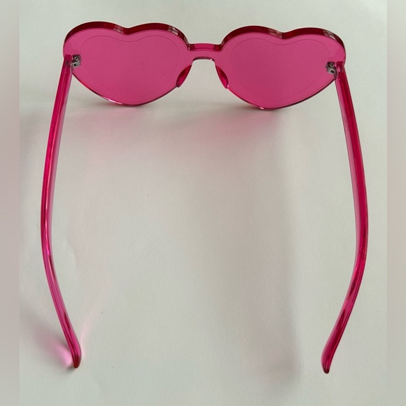 New Red & Pink Novelty Glasses Heart Shaped Pink Women's - Picture 5 of 16